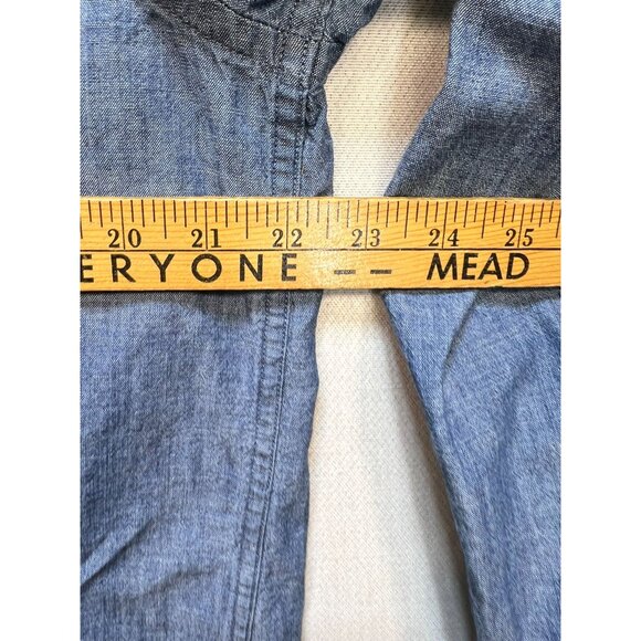 Tommy Hilfiger Men's Regular Fit Washed Chambray Shirt Button Down Size XL Blue - Picture 9 of 11